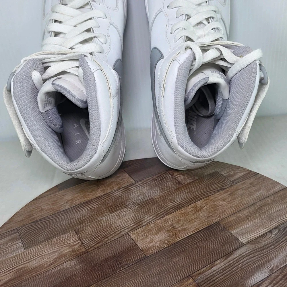 Nike Air Force 1 Mid '07 White Wolf Grey Mens 10.5 DV0806-100 High Top Sneakers
